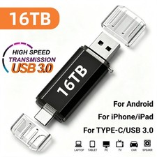 New 16TB 2 In 1 OTG USB Flash Drive 3.0 Type C Pendrive  picture