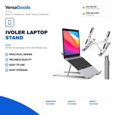 Laptop Stand, Holder Riser Computer Tablet Stand,Silver ivoler Silver picture