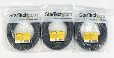 StarTech 50 ft Black Molded Cat6 UTP Patch Cable ETL Verified Set of 3 picture