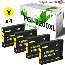 4P PGI-2200XL PGI 2200XL Yellow Ink Cartridge for Canon MAXIFY IB4030 Ib4330 picture