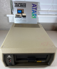 UNTESTED Powers On Vintage Atari 810 Disk Drive w/ Manual & New Power Cord picture