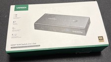 UGREEN HDMI KVM Switch 2 In 1Out 4K 60Hz 4 USB 3.0 Ports Dual PC Sharing Hub picture