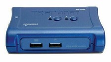 TRENDnet TK-207K 2-Port USB KVM Switch Kit VGA Keyboard Mouse w/ Cables NEW picture