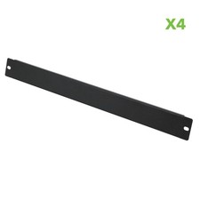 NavePoint Blanking Panel, Non-vented, 19 in Wide, Steel, Filler Panel, 4-pack picture