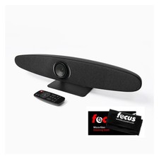 Rocware RC10 4K UHD USB Video Bar Focus Cleaning Cloth Bundle PRO Video (Black) picture