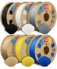 OVERTURE 6KG Bundle Matte PLA 3D Printer Filament 1.75mm, Matt Surface & Low ... picture