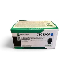 Lexmark 78C1UC0 Cyan Ultra High Yield Return Program Toner OEM New FactorySealed picture