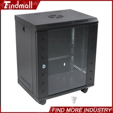 Findmall 12U Wall Mount Network Server Rack Cabinet Enclosure 15.5'' Deep picture