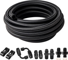 6AN Fuel Line Kit, Transmission Cooler Line Kit for 4L60E 4L65E, AN6 Nylon Braid picture