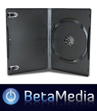 50 x Single Black 14mm Quality CD / DVD Cover Cases - Standard Size DVD case picture