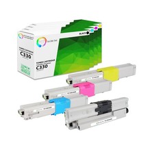 TCT 4PK Oki C330 Toner Cartridge Set For Okidata C330 C310 C530 MC361 MC351 picture