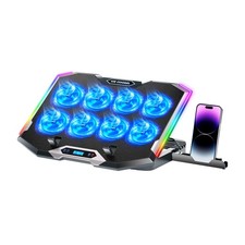 ICE COOREL Gaming Laptop Cooling Pad with 8 Cooling Fans, Laptop Fan Cooler Pad picture
