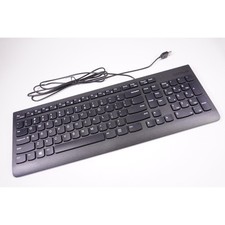 New Lenovo Unisex Calliope Wired USB Keyboard and Mouse Set Black picture