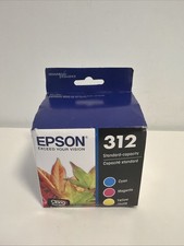 Genuine Epson 312 Standard Capacity Ink Cartridges 3 Color C/M/Y 10/2028  picture