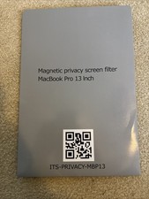 ITS Privacy Magnetic Privacy Screen Filter for MacBook Pro 13 Inch. Never Used. picture
