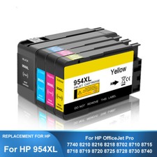 4pc 954XL Ink Cartridge Kit for HP Officejet Pro 7740 8210 8702 8710 8720 8725 picture