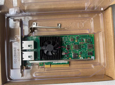 Dell Intel X540-T2 10GbE Dual Port Copper RJ-45 NIC Network Adapter 3DFV8 K7H46 picture