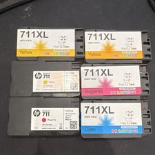 Miss Deer 711XL High Yield Yellow Magenta Cyan Ink Cartridges Compatible For HP picture