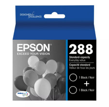 Epson 288 2pk Combo Ink Cartridge - Black (In Date) NEW  picture