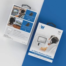 Just Wireless In-Flight Wireless Adapter For AirPods & Bluetooth Headphones New picture
