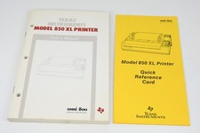 Vintage 1980s Texas Instruments Omni 800 Series Model 850 XL Printer Manual picture