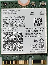 Intel Killer Wi Fi 7 Network Upgrade Card M.2 PCIe Key E 5.8 Gbps Gaming Router picture