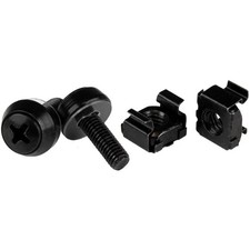 StarTech 50pc 10-32 Server Rack Cage Nuts and Screws w/Washers, Network/IT Rack picture