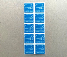 10 pcs sticker for energy sticker (Blue color) 15mm x 15mm Case Badge Logo Label picture