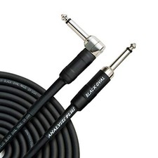 Analysis Plus Black Oval Instrument Cable Straight to 90 (10 Feet) 10 Feet picture