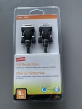 NEW Staples VGA Monitor Cable 6FT 6 Feet 1.8m (male-male) picture