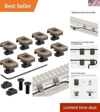Durable M-LOK Cable Guides 8-Pack for Wire Management - Earth Tan Finish picture