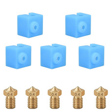 5 PCS Nozzles and Silicone Socks for Anycubic Mega, Kobra, 3D Printer Parts picture
