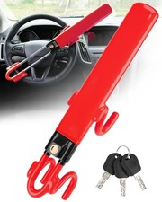 Universal Adjustable Steering Wheel Lock 4.9-13 Inch Metal Twin Bar Anti-Theft picture