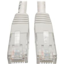 Tripplite N200100WH 100ft Cat6 Gigabit Patch Cable RJ45 M/M White picture