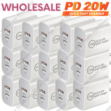 Dual Port Fast Charger PD 20W USB C QC Power Adapter For iPhone 14/13/12/11 Lot picture