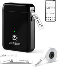 Portable Label Maker Machine with Tape Bluetooth Mini Label Printer for Home picture