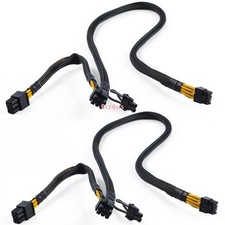 2x 8pin to 6pin+8pin GPU Power Adapter Cable For HP DL380 Gen 10 G10 DL385 G10 picture