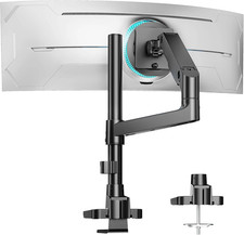 Single Monitor Arm Desk Mount for 17-49 Inch Ultrawide Monitors, Heavy Duty Sing picture