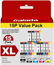15 PK PGI-270 XL CLI-271XL Ink compatible for Canon PIXMA MG5720 TS5020 NO GREY picture
