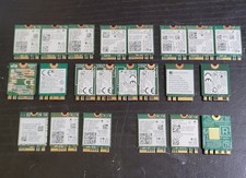 Lot of 22 M.2 Wi-Fi 5/6/6E + Bluetooth Cards Intel / Qualcomm / Realtek picture
