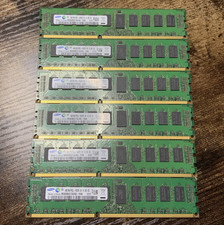 Samsung 24GB (6x4GB) DDR3 ECC Registered PC3L-10600R 240-Pin M393B5273CH0-YH9 picture