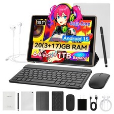 2026 10 inch Android 15 Tablet 20GB RAM 64GB ROM 1TB Expandable WIFI Dual Camera picture