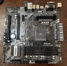 ASRock B450M Pro 4 AMD AM4 DDR4 Micro ATX Motherboard - Working (Boots and runs) picture