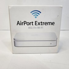 Apple AirPort Extreme 5th Gen A1408 MD031LL/A 802.11n Dual-Band WiFi Router Box picture