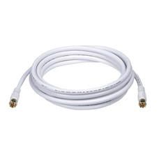 MONOPRICE 6315 Coaxial Cable,RG-6,10 ft.,White 14C403 picture