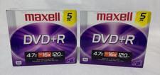 Maxell DVD-R Rewritable (2) 5 Packs of Discs 4.7 GB Factory Sealed picture