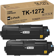 2-Pack Black Toner Cartridges Compatible TK-1272 Kyocera ECOSYS UEESLH BN picture