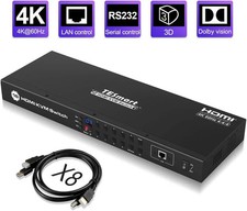 TESmart 16x1 HDMI KVM Switch 16 Port Enterprise Grade 1080P HD HKS1601A1U picture