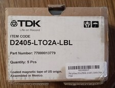 Case of 5 TDK D2405-LTO2 Ultrium 2 200/400GB Data Cartridge Tape - NEW picture