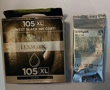 Lot Of 2 Lexmark  105 XL Black Ink Cartridge 14N0822  - Brand New Sealed Vizix picture